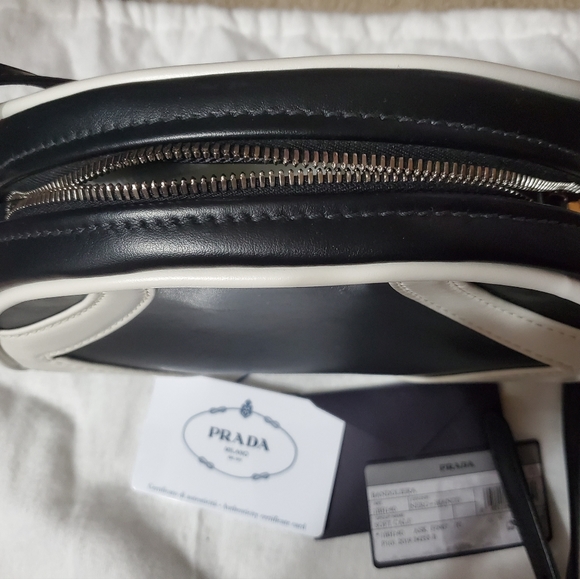 Authentic Prada Leather Crossbody Bowling Bag - Picture 8 of 11